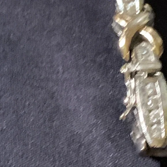 Sterling/cubic Zirconia Bracelet 7.5” - Picture 4 of 13
